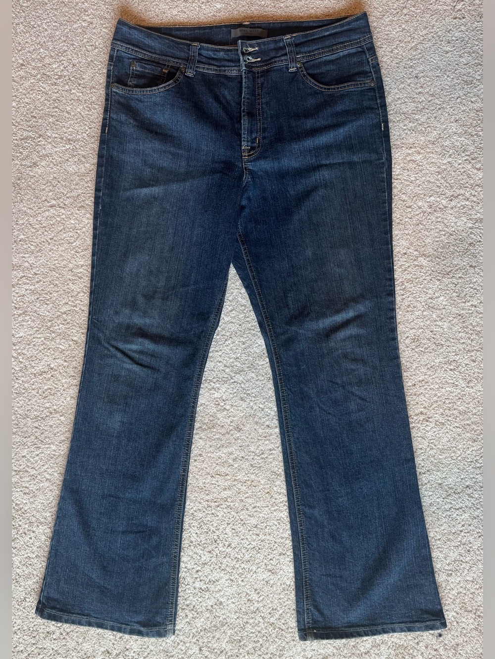 Nine West Dark Blue Boot Cut Jeans